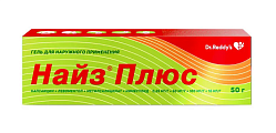 Купить найз плюс, гель для наружного применения 0,25 мг/г+50 мг/г+100 мг/г+10 мг/г, 50 г в Ваде