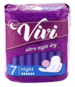 Купить vivi (виви) прокладки ночные ultra dry, 7 шт в Ваде