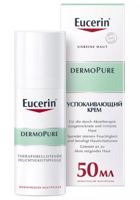 Купить eucerin dermopure (эуцерин) крем для лица для проблемной кожи успокаивающий 50 мл в Ваде