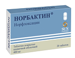 Купить норбактин, таблетки, покрытые пленочной оболочкой 400мг, 20 шт в Ваде