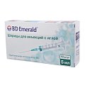 Купить шприц 5мл bd emerald с иглой 22g 0,7х30мм 3-компонентный 10шт в Ваде