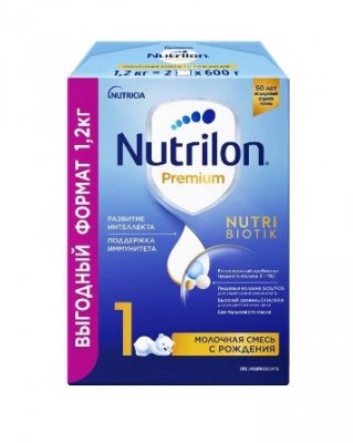 Купить nutrilon premium 1 (нутрилон) сухая смесь детская с рождения, 1200г в Ваде