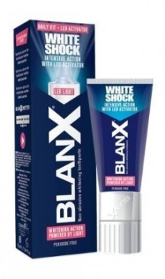 Купить бланкс (blanx) зубная паста white shock отбеливающая со светодиодной крышкой (активатор), 50мл в Ваде