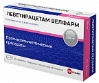 Купить леветирацетам велфарм, таблетки покрытые пленочной оболочкой 250 мг, 30 шт в Ваде