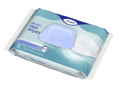 Купить tena (тена) полотенца влажные proskin wet wipe 3в1, 48 шт в Ваде