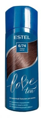 Купить estel (эстель) бальзам для волос оттеночный love ton 150мл тон 6/74 темный каштан в Ваде