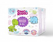 Купить подгузники для детей дино и рино (dino & rhino) размер midi 4-9 кг, 22 шт в Ваде