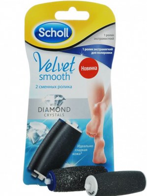 Купить scholl (шолл) сменый ролик для электрической пилки жестий 1 шт+мягкий 1 шт в Ваде