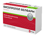 Купить бисопролол-велфарм, таблетки, покрытые пленочной оболочкой 5мг, 50 шт в Ваде