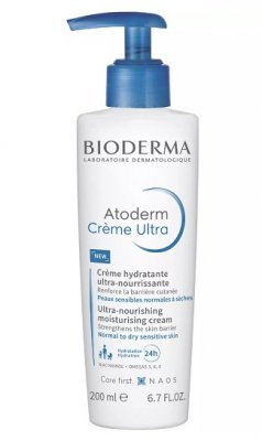 Купить bioderma atoderm (биодерма) крем для лица и тела ультра с помпой, 200мл в Ваде