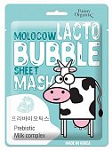 Купить funny organix (фанни органик) molocow тканевая маска для лица пузырьковая с пребиотиком 25г в Ваде