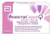 Купить фемостон мини, таблетки, покрытые пленочной оболочкой 2,5мг+0,5мг, 28 шт в Ваде