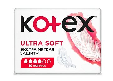 Kotex Ultra Soft (Котекс) прокладки нормал 10шт