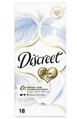 Купить discreet (дискрит) прокладки ежедневные skin love multiform, 18шт в Ваде