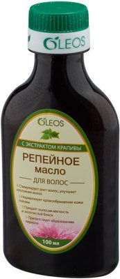 Купить oleos (олеос) масло репейное с экстрактом крапивы 100мл в Ваде