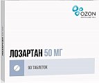 Купить лозартан, таблетки, покрытые пленочной оболочкой 50мг, 90 шт в Ваде