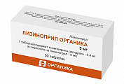 Купить лизиноприл-органика, таблетки 5мг, 50 шт в Ваде