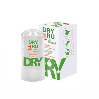 Купить драй ру (dry ru) минерал дезодорант для всех типов кожи 60 г в Ваде