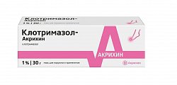 Купить клотримазол-акрихин, мазь для наружного применения 1%, 30 г в Ваде