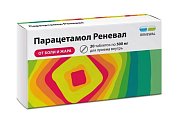 Купить парацетамол-реневал, таблетки 500мг, 20 шт в Ваде