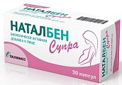 Купить наталбен супра, капсулы 887мг, 30 шт бад в Ваде