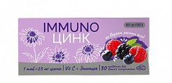 Купить иммуно цинк bioforte, таблетки со вкусом лесных ягод 800мг 30шт бад в Ваде