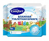Купить смарт комфорт (smart comfort kids) бумага туалетная влажная для детей с экстрактом ромашки, 42 шт в Ваде
