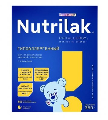 Купить нутрилак (nutrilak) премиум гипоаллергенный молочная смесь с рождения, 350г в Ваде
