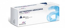 Купить метформин, таблетки, покрытые пленочной оболочкой 1000мг, 60 шт в Ваде