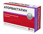 Купить аторвастатин, таблетки, покрытые пленочной оболочкой 40мг, 30 шт в Ваде