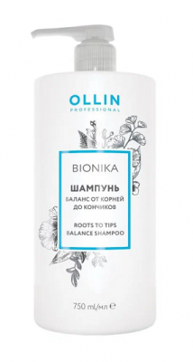 Купить ollin prof bionika (оллин) шампунь для волос баланс от корней до кончиков, 750мл в Ваде