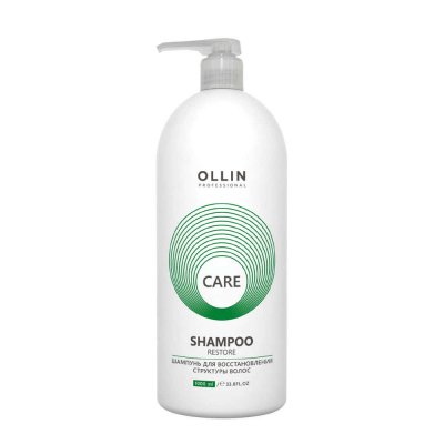 Купить ollin prof care (оллин) шампунь для восстановления структуры волос, 1000мл в Ваде