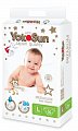 YokoSun Premium (ЙокоСан) подгузники детские размер L (9-13 кг) 54шт