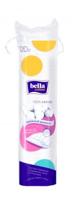 Купить bella cotton (белла) ватные диски 120 шт в Ваде