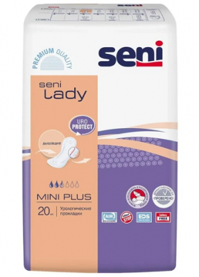 Купить seni lady (сени леди) прокладки урологические мини+ 20шт в Ваде