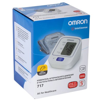 Купить тонометр автоматический omron (омрон) 717, с адаптером, манжета 22-32см (hem-8712-см) в Ваде