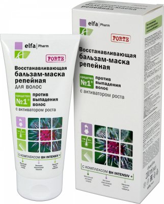 Купить elfa pharm (эльфа фарм) бальзам-маска репейная восставливающая против выпадения волос, 200мл в Ваде
