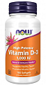 Купить now foods (нау фудс) витамин д3 высокоэффективный 1000ме, капсулы 300мг, 180 шт бад в Ваде