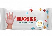 Купить huggies (хаггис) салфетки влажные для детей all over clean 56 шт в Ваде
