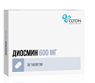 Купить диосмин, таблетки, покрытые пленочной оболочкой 600мг, 30 шт в Ваде