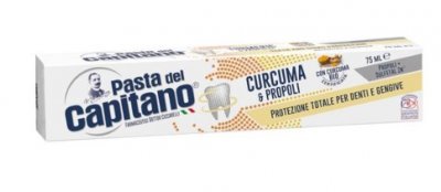 Купить pasta del capitano (паста дель капитано) зубная паста комплексная защита куркума и прополис, 75мл в Ваде