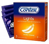 Купить contex (контекс) презервативы lights особо тонкие 3шт в Ваде