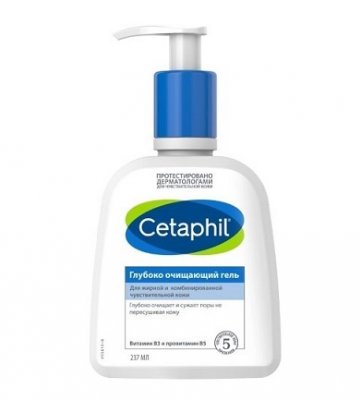 Купить cetaphil (сетафил) гель глубоко очищающий, 237мл в Ваде