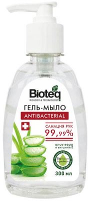 Купить bioteq (биотек) гель-мыло антибактериальное с экстрактом алоэ вера, 300 мл в Ваде