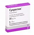 Купить супрастин, раствор для внутривенного и внутримышечного введения 20мг/мл, ампулы 1мл 5 шт от аллергии в Ваде