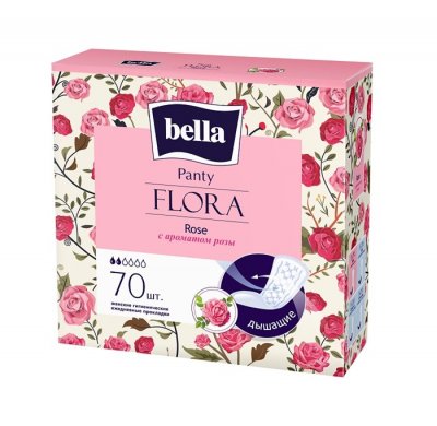 Купить bella (белла) прокладки panty flora с ароматом розы 70 шт в Ваде