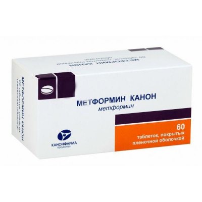 Купить метформин канон, тбл п.п.о 1000 мг №60 в Ваде