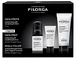 Filorga (Филорга) Набор для лица: Skin-Prep обновляющий крем 75мл+Hyalu-Filler увлажняющий крем 14мл + Skin-Prep очищающий мусс 30мл