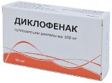 Купить диклофенак, суппозитории ректальные 100мг, 10шт в Ваде