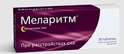 Купить меларитм, таблетки, покрытые пленочной оболочкой 3мг, 30 шт в Ваде